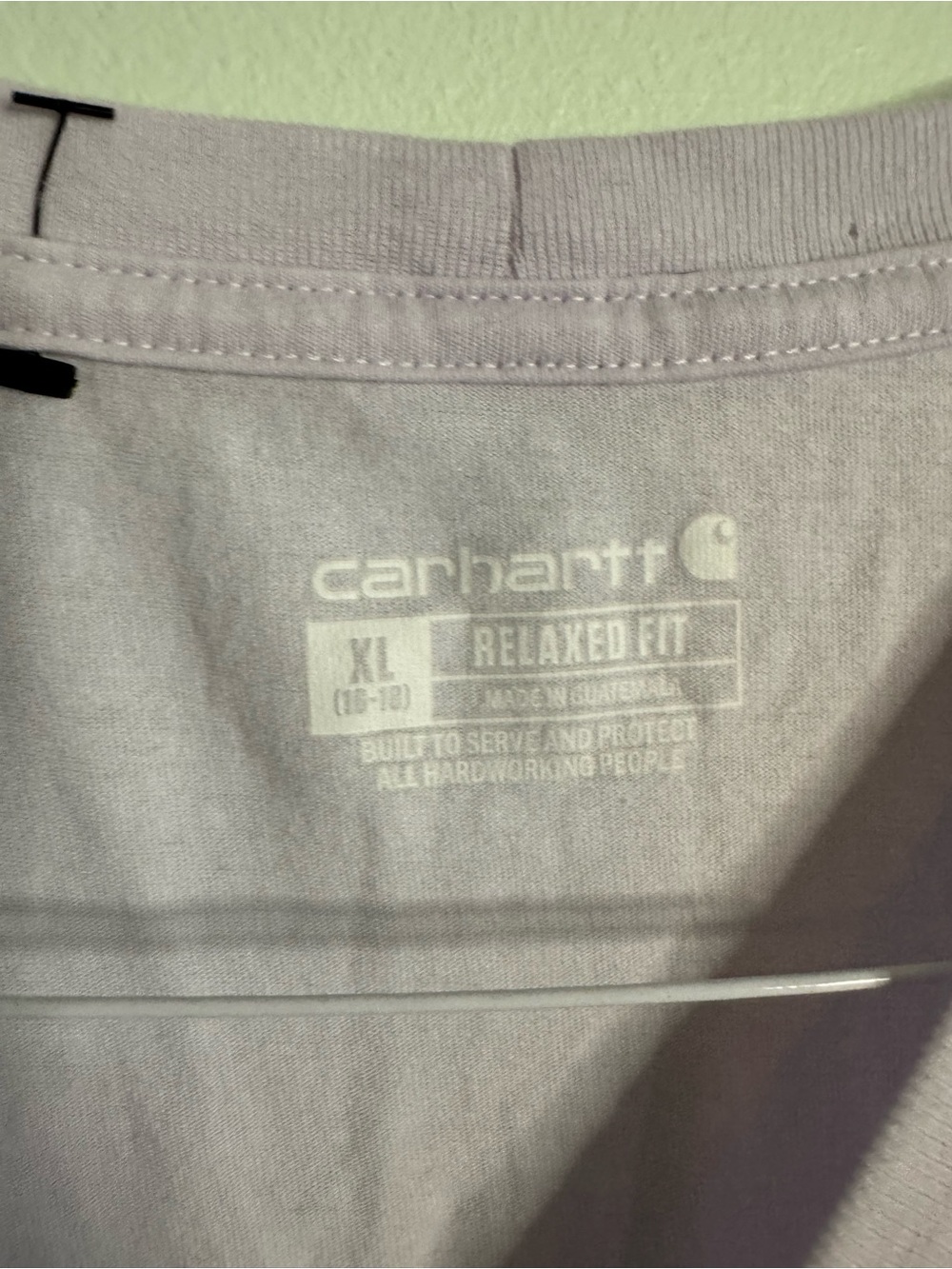 Carhartt Pocket T-Shirt in Light Lavender (XL) - Picture 3 of 4